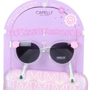 Girls 2 Pc Sunglasses & Hardcase Set