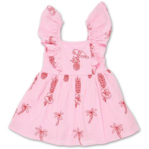 Toddler Girls Parrot Print Dress