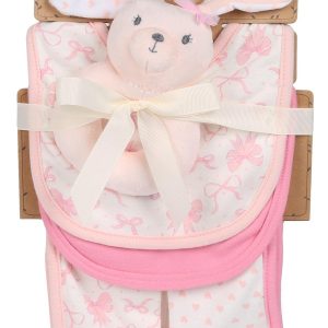 Baby Girls 5 Pk Bib Set