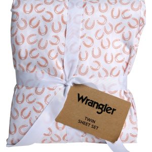 Twin Size 3 Pc Horseshoe Sheet Set