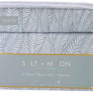Queen Size 6 Pc Seagrass Bed Sheet Set