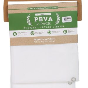 2 Pk Peva Shower Curtain Liners