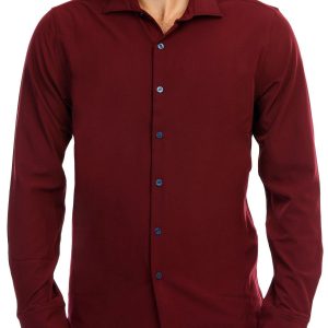Men's Solid Button Down Shirt