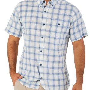 Men's Plaid Print Button Down Shirt