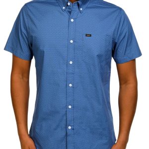 Men's Geo Print Button Down Shirt