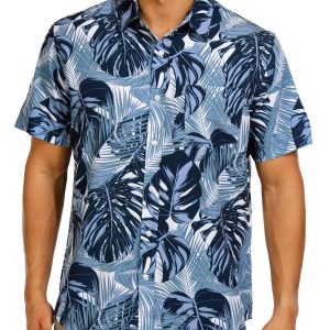 Men's Palm Leaf Button Down Shirt