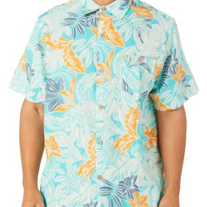 Men's Floral Print Button Down Shirt