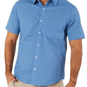 Men's Plaid Print Button Down Shirt