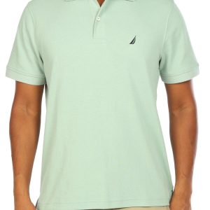 Men's Solid Logo Polo Shirt
