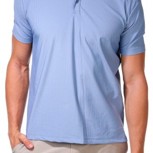 Men's Solid Stripe Polo Shirt