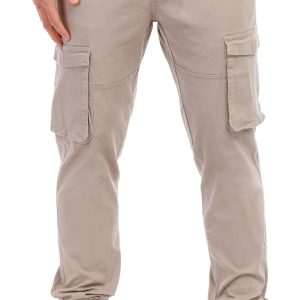 Men's Solid Cargo Joggers