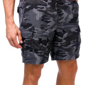 Men's Camo Print Cargo Shorts