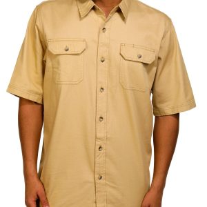 Big Men's Solid Button Down Shirt