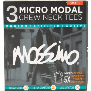 3 Pk Micro Modal Crew Neck Tees