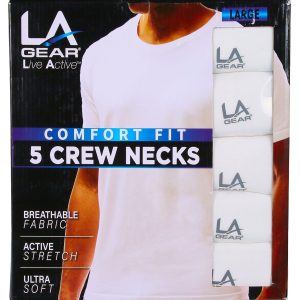 5 Pk Crew Neck Tees