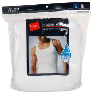 Men's 4 Pk Solid Tanks