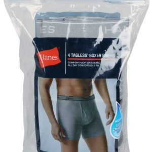 4 Pk Tagless Boxer Briefs