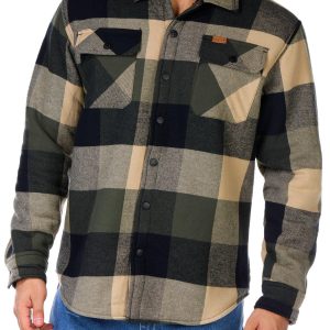 Men's Plaid Shirt Jacket