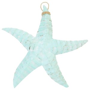 13x13 Wooden Starfish Wall Accent
