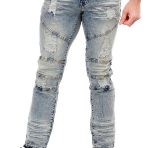 Men's Distressed Skinny Jeans