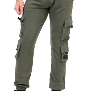 Men's Solid Cargo Joggers