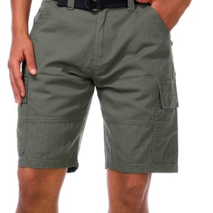 Men's Solid Cargo Shorts