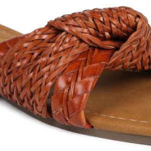 Women's Braided Knot Flat Slides