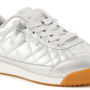 Women's Quilted Metallic Casual Sneaker