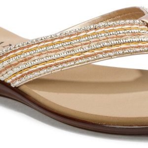 Women's Beaded Stripe Slides