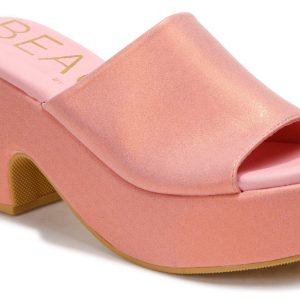 Women's Shimmer Platform Sandlas