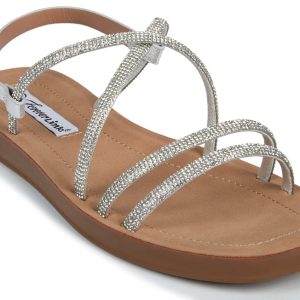 Women's Rhinestone Flat Sandals