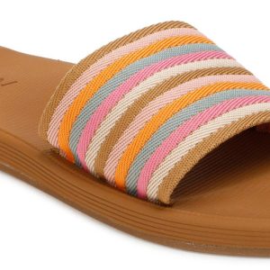 Women's Rainbow Stripe Slides