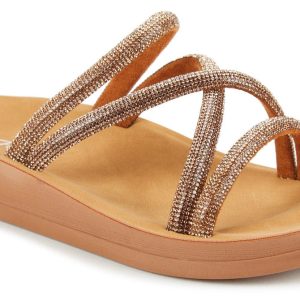 Women's Shimmer Double Bed Slides