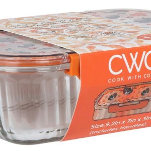 Glass Food Storage 9.2in x 7in x3in