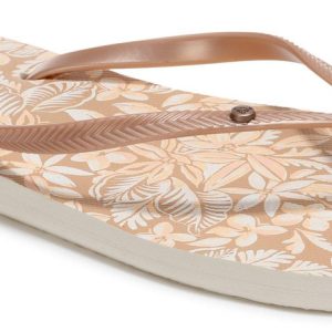 Women's Tropical Print Flip-Flops
