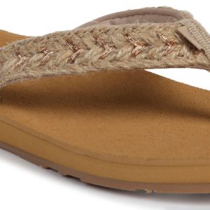 Women's Solid Braided Flip Flops