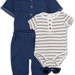 Baby Boys 4 Pc Pants Set