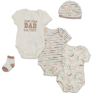 Baby Boys 5 Pc Creeper Set