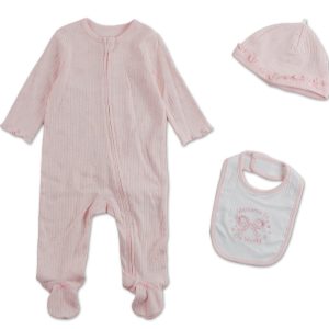 Baby Girls 3 Pc Sleeper Set