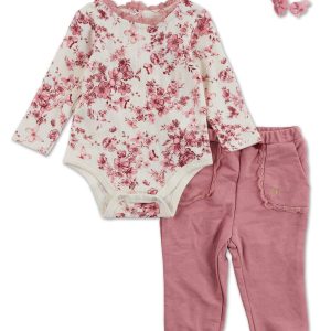 Baby Girls 3 Pc Pants Set