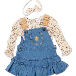 Baby Girls 3 Pc Dress Set