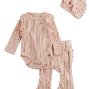 Baby Girls 3 Pc Pants Set