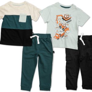 Baby Boys 4 Pc Pants Set