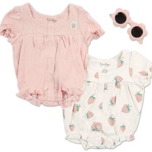 Baby Girls 3 Pc Shortsall Set