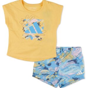 Baby Girls Active 2 Pc Shorts Set