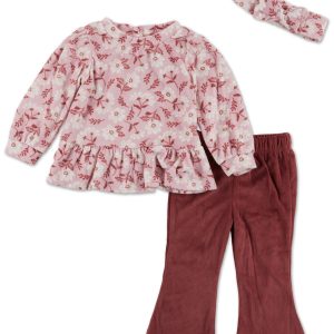 Baby Girls 3 Pc Pants Set
