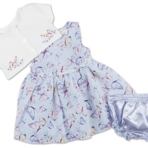 Baby Girls 3 Pc Dress Set