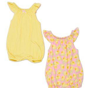 Baby Girls 2 Pk Rompers