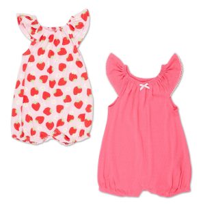 Baby Girls 2 Pk Rompers