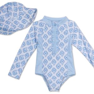 Toddler Girls One Piece Swimsuit Set